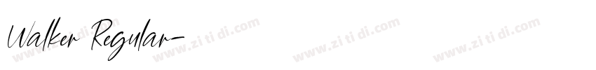 Walker Regular字体转换